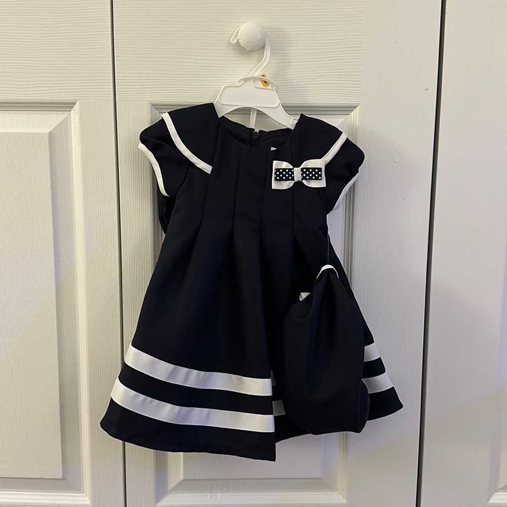 Rare editions baby dress with hat